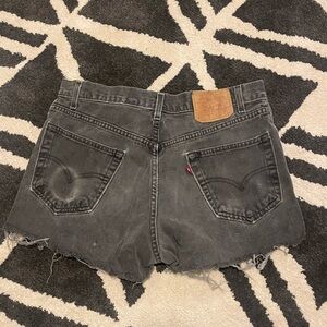 Levi’s distressed cutoff shorts